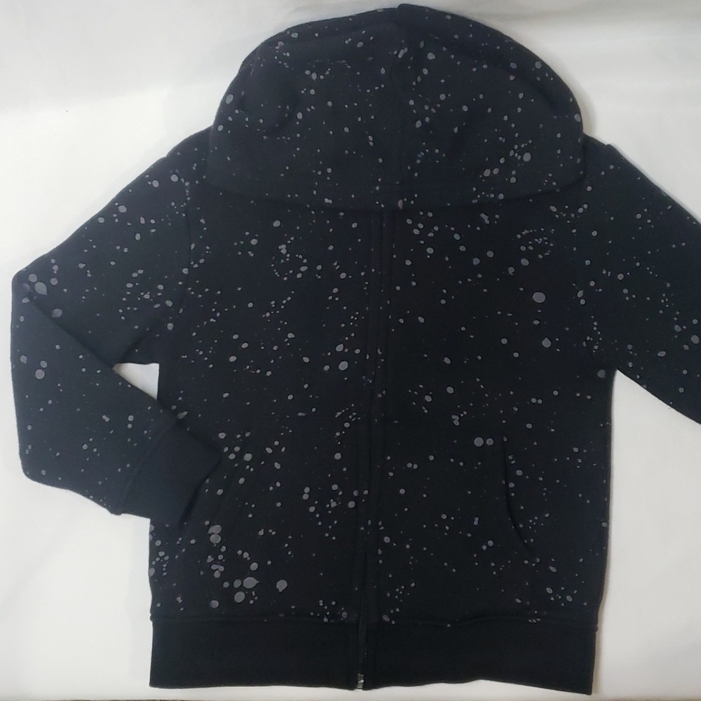 3/$30 H&M Speckled Spalttered Hoodie Zip Up Cotton Sweatshirt